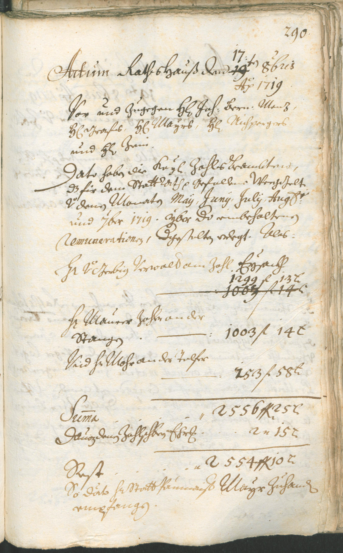 Civic Archives of Bozen-Bolzano - BOhisto Ratsprotokoll 1717/20 