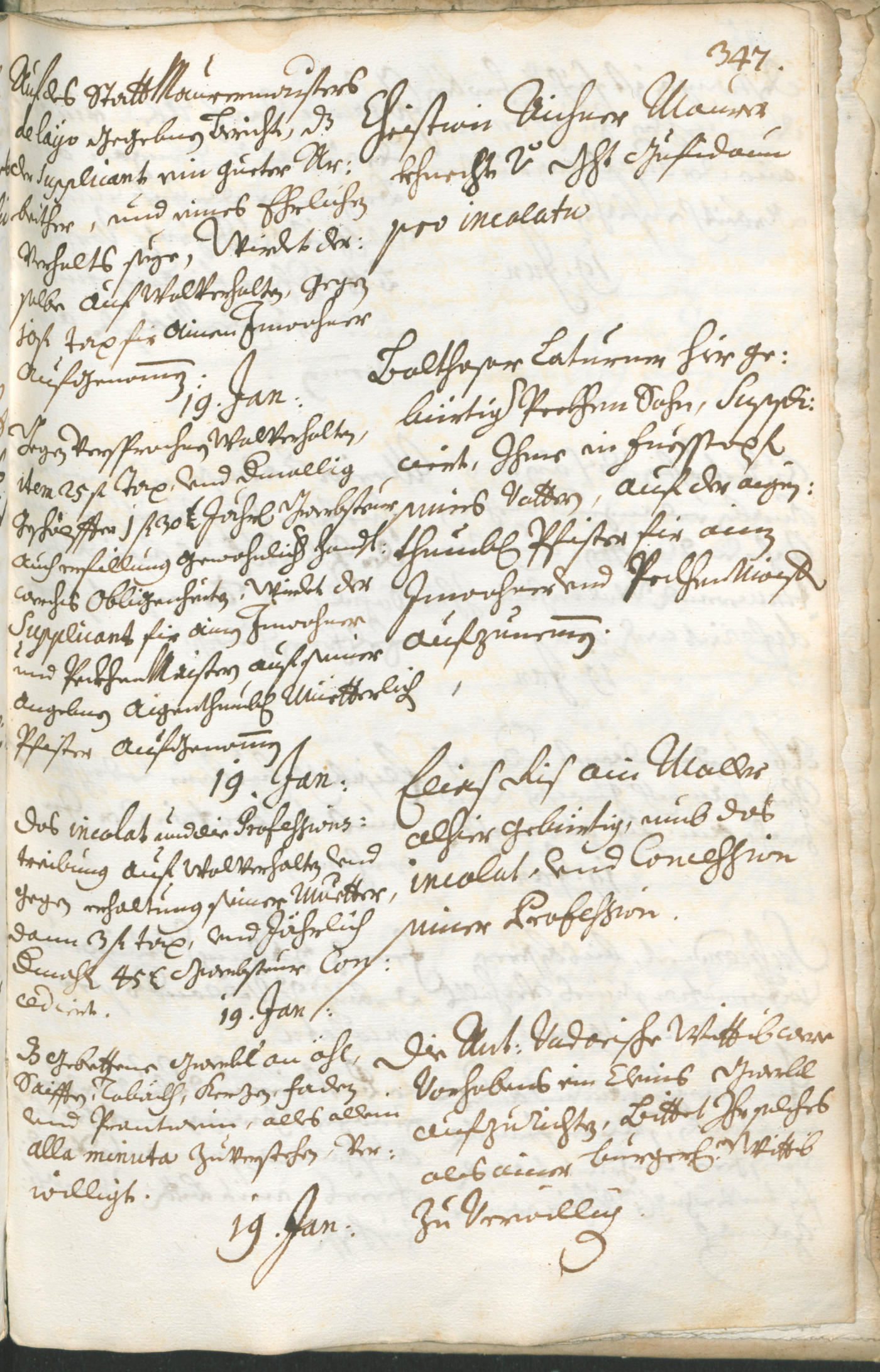 Stadtarchiv Bozen - BOhisto Ratsprotokoll 1717/20 