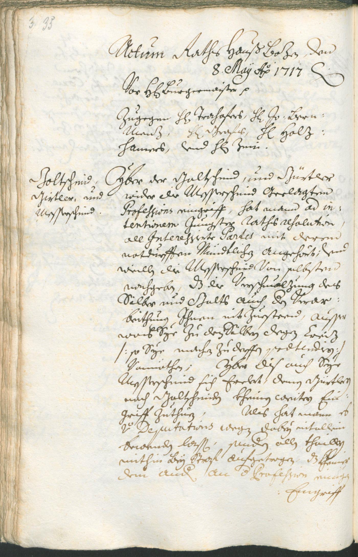 Civic Archives of Bozen-Bolzano - BOhisto Ratsprotokoll 1717/20 