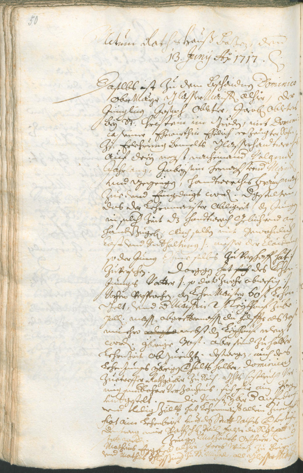 Civic Archives of Bozen-Bolzano - BOhisto Ratsprotokoll 1717/20 