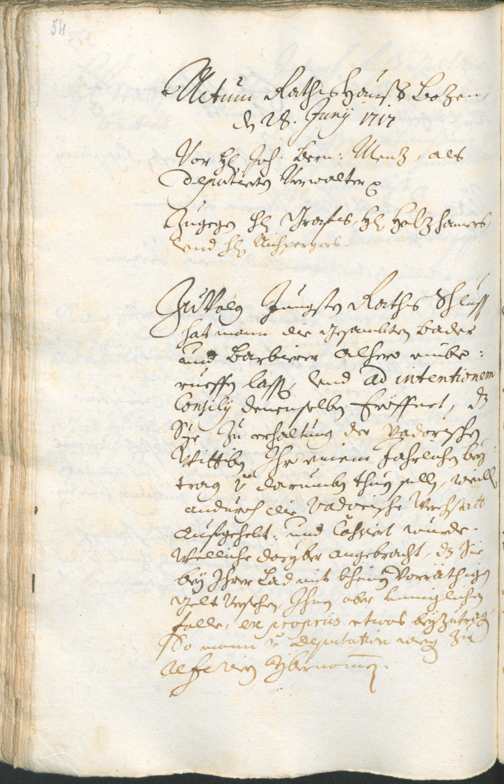 Civic Archives of Bozen-Bolzano - BOhisto Ratsprotokoll 1717/20 