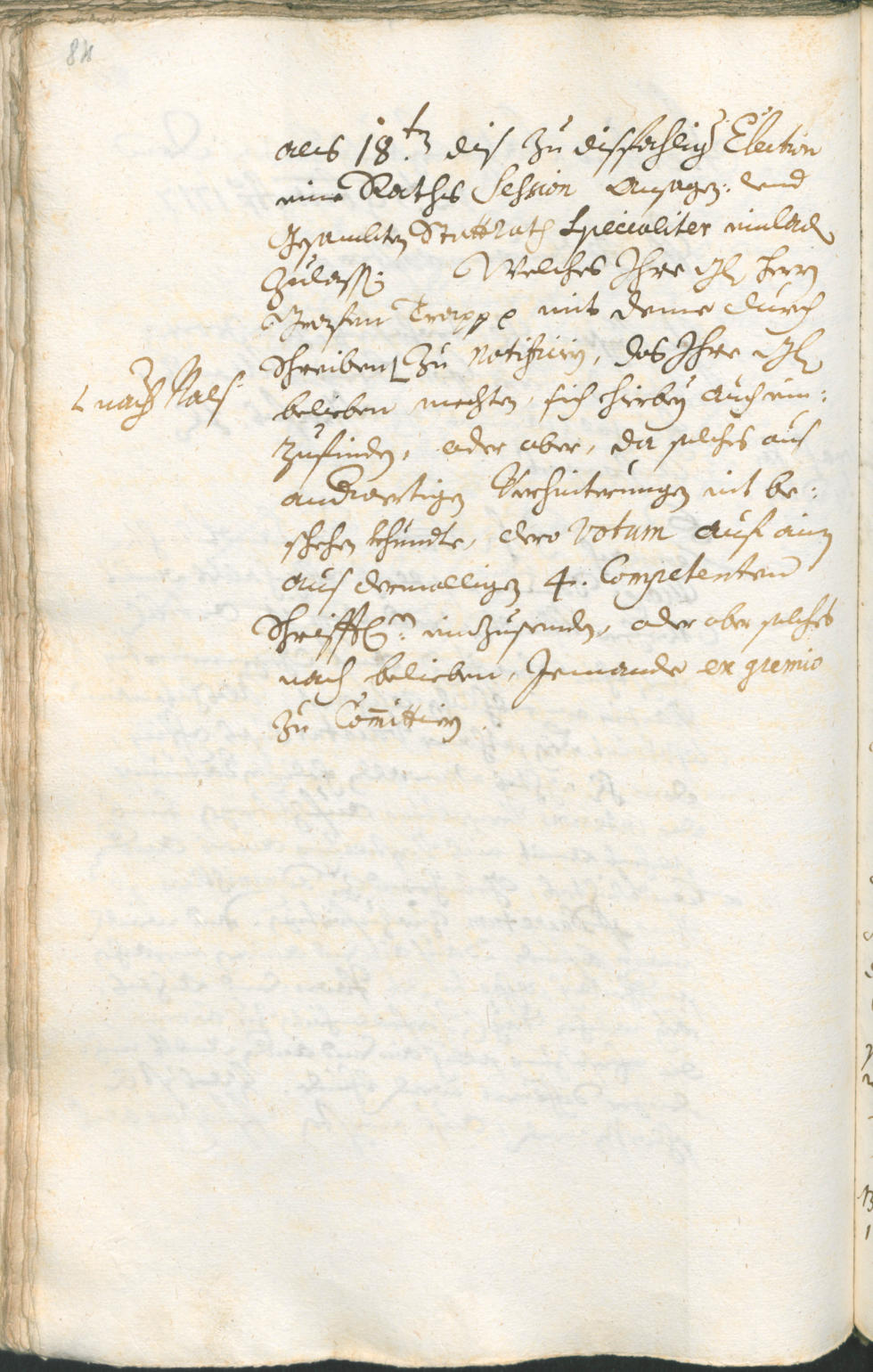 Stadtarchiv Bozen - BOhisto Ratsprotokoll 1717/20 