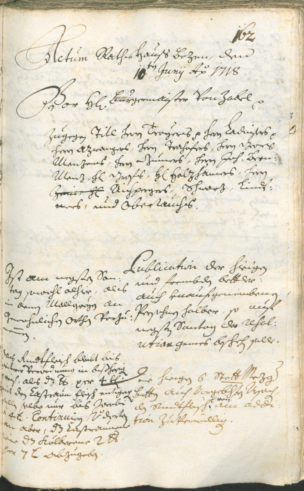 Civic Archives of Bozen-Bolzano - BOhisto Ratsprotokoll 1717/20 