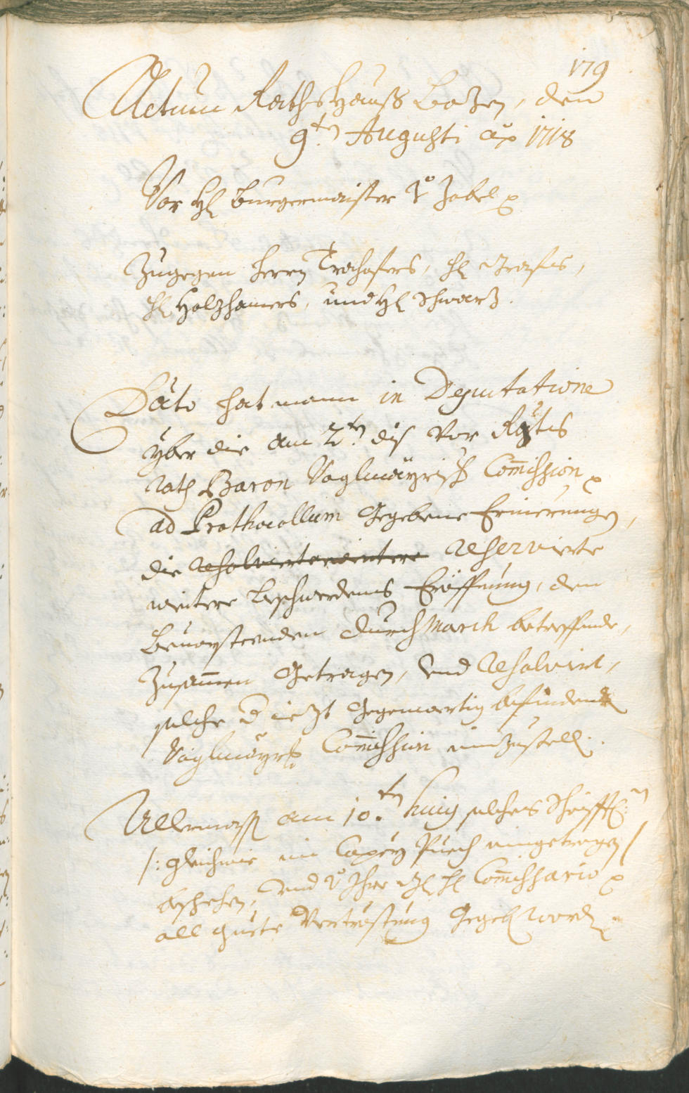 Civic Archives of Bozen-Bolzano - BOhisto Ratsprotokoll 1717/20 