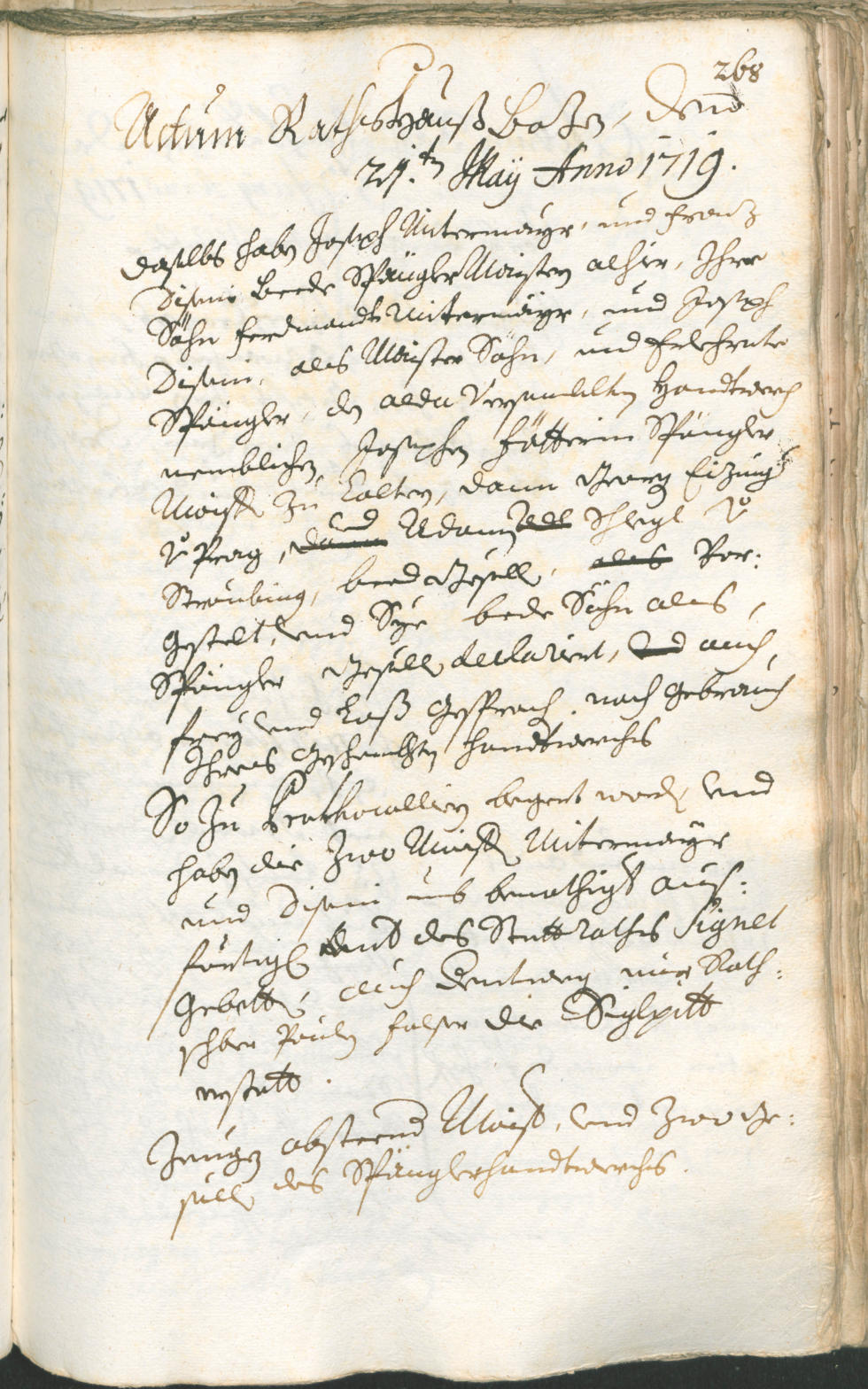 Civic Archives of Bozen-Bolzano - BOhisto Ratsprotokoll 1717/20 