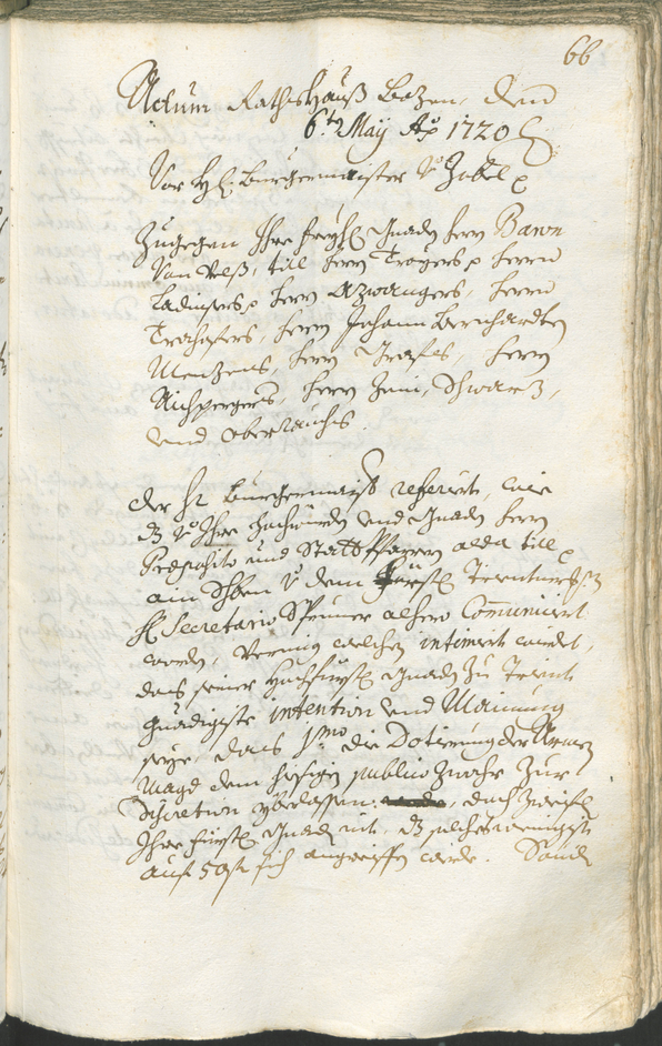 Archivio Storico della Città di Bolzano - BOhisto protocollo consiliare 1720/23 