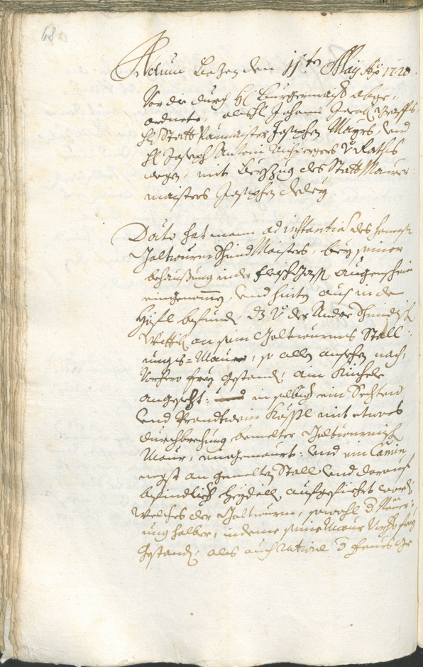 Archivio Storico della Città di Bolzano - BOhisto protocollo consiliare 1720/23 