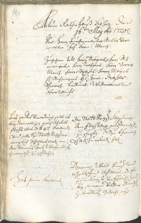 Civic Archives of Bozen-Bolzano - BOhisto Ratsprotokoll 1720/23 