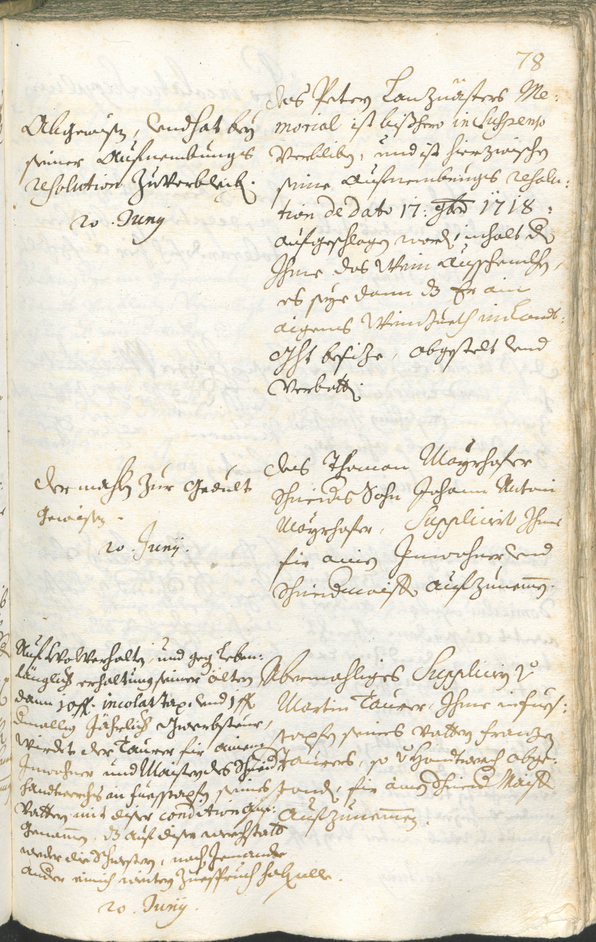 Civic Archives of Bozen-Bolzano - BOhisto Ratsprotokoll 1720/23 