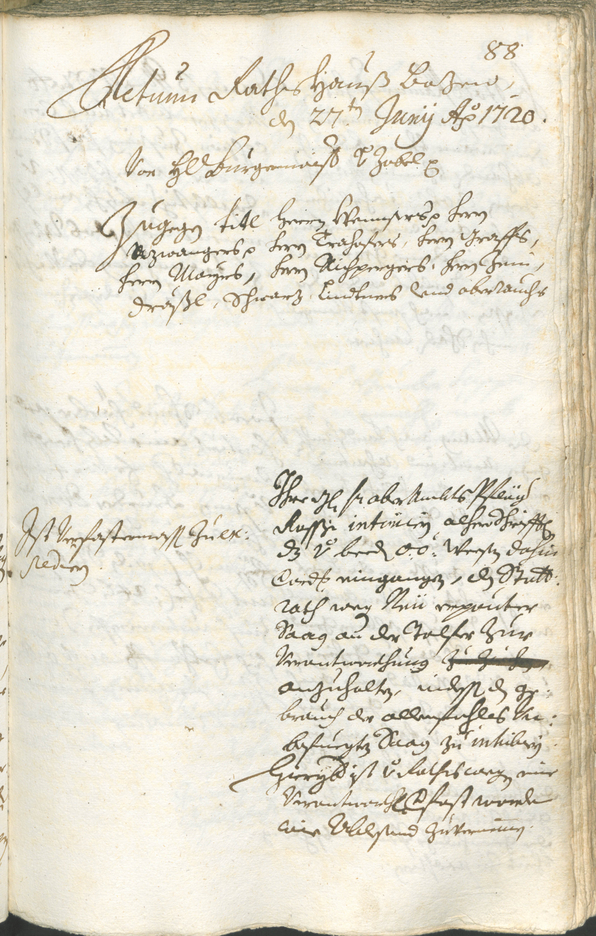 Civic Archives of Bozen-Bolzano - BOhisto Ratsprotokoll 1720/23 