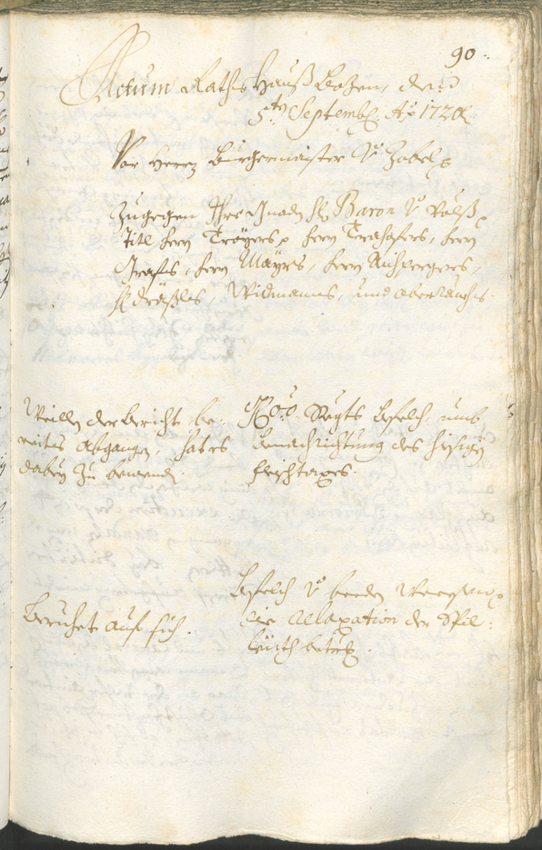 Civic Archives of Bozen-Bolzano - BOhisto Ratsprotokoll 1720/23 