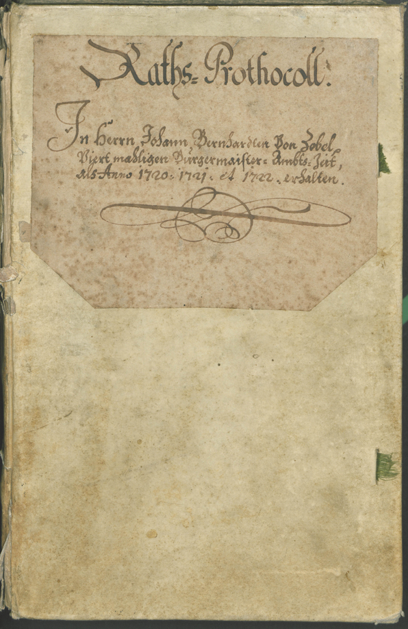 Archivio Storico della Città di Bolzano - BOhisto protocollo consiliare 1720/23 