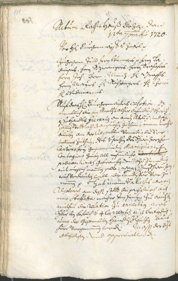 Stadtarchiv Bozen - BOhisto Ratsprotokoll 1720/23 