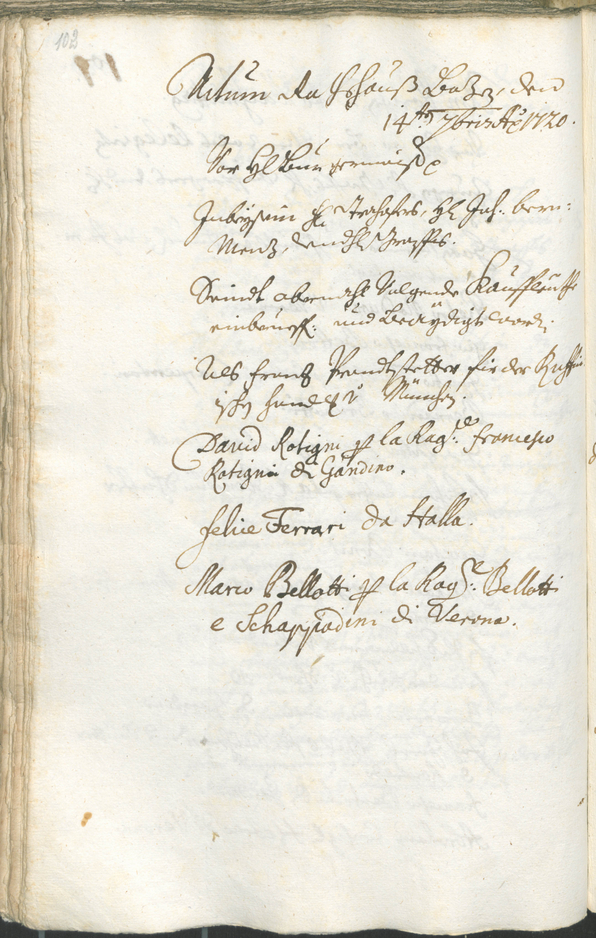 Civic Archives of Bozen-Bolzano - BOhisto Ratsprotokoll 1720/23 