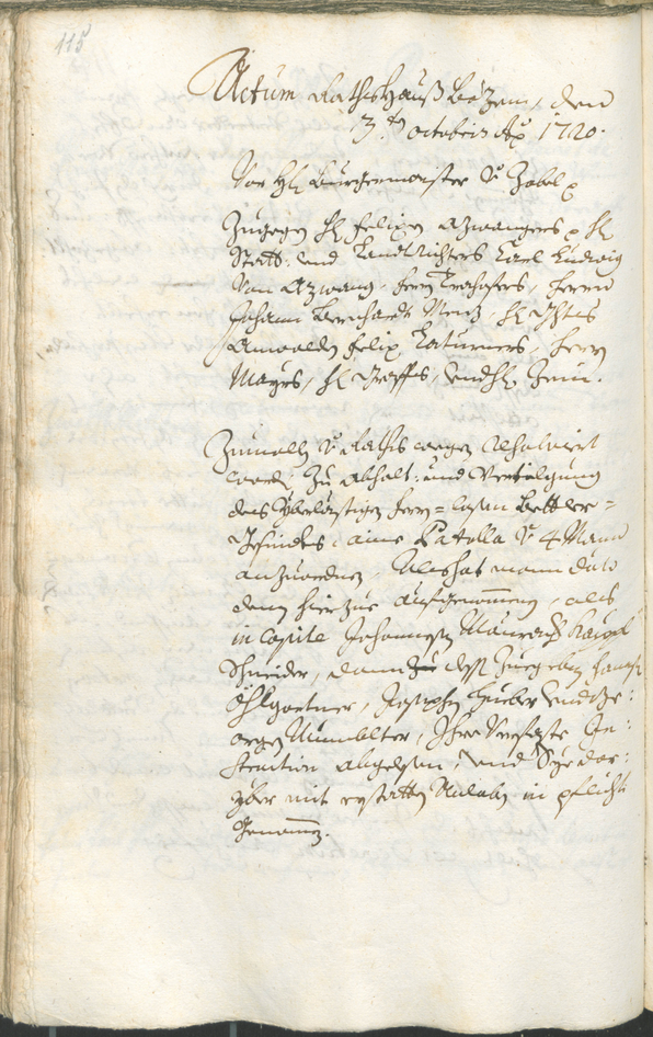 Archivio Storico della Città di Bolzano - BOhisto protocollo consiliare 1720/23 