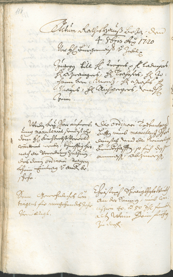 Civic Archives of Bozen-Bolzano - BOhisto Ratsprotokoll 1720/23 