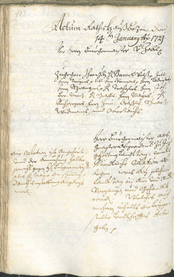 Archivio Storico della Città di Bolzano - BOhisto protocollo consiliare 1720/23 