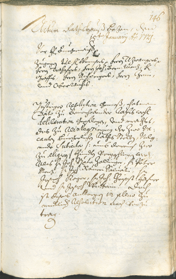 Civic Archives of Bozen-Bolzano - BOhisto Ratsprotokoll 1720/23 