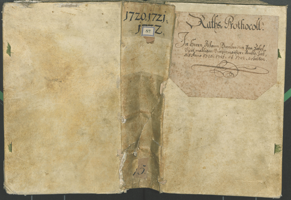 Archivio Storico della Città di Bolzano - BOhisto protocollo consiliare 1720/23 