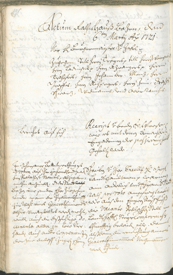 Civic Archives of Bozen-Bolzano - BOhisto Ratsprotokoll 1720/23 