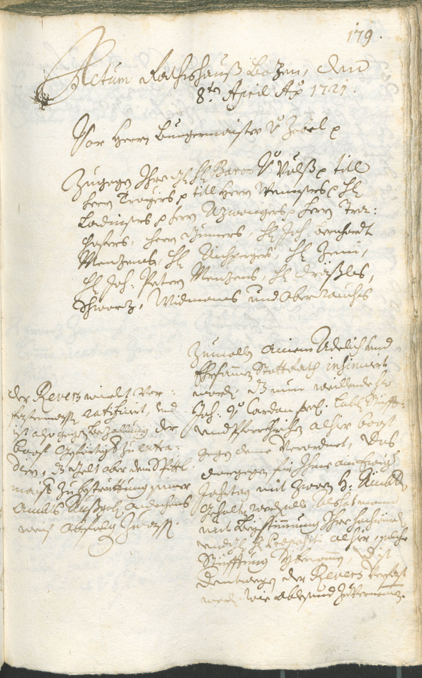 Civic Archives of Bozen-Bolzano - BOhisto Ratsprotokoll 1720/23 