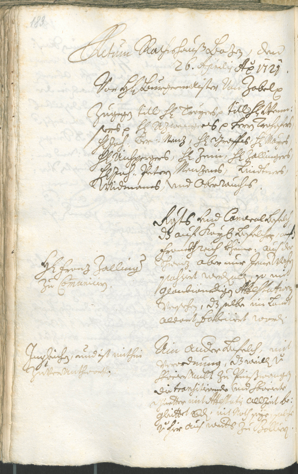 Civic Archives of Bozen-Bolzano - BOhisto Ratsprotokoll 1720/23 