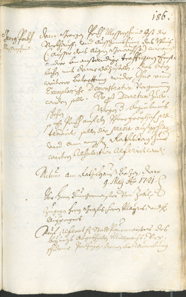 Archivio Storico della Città di Bolzano - BOhisto protocollo consiliare 1720/23 