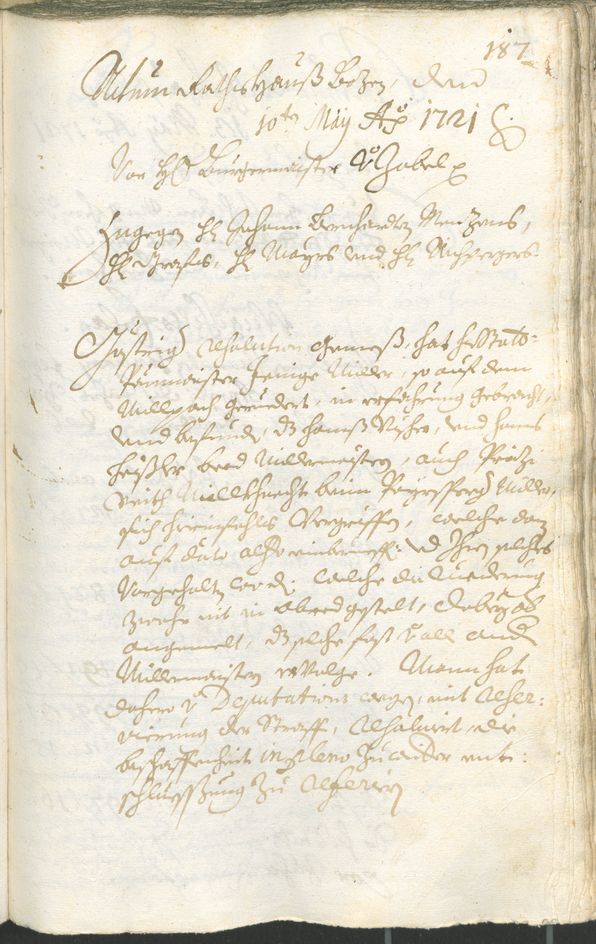 Civic Archives of Bozen-Bolzano - BOhisto Ratsprotokoll 1720/23 