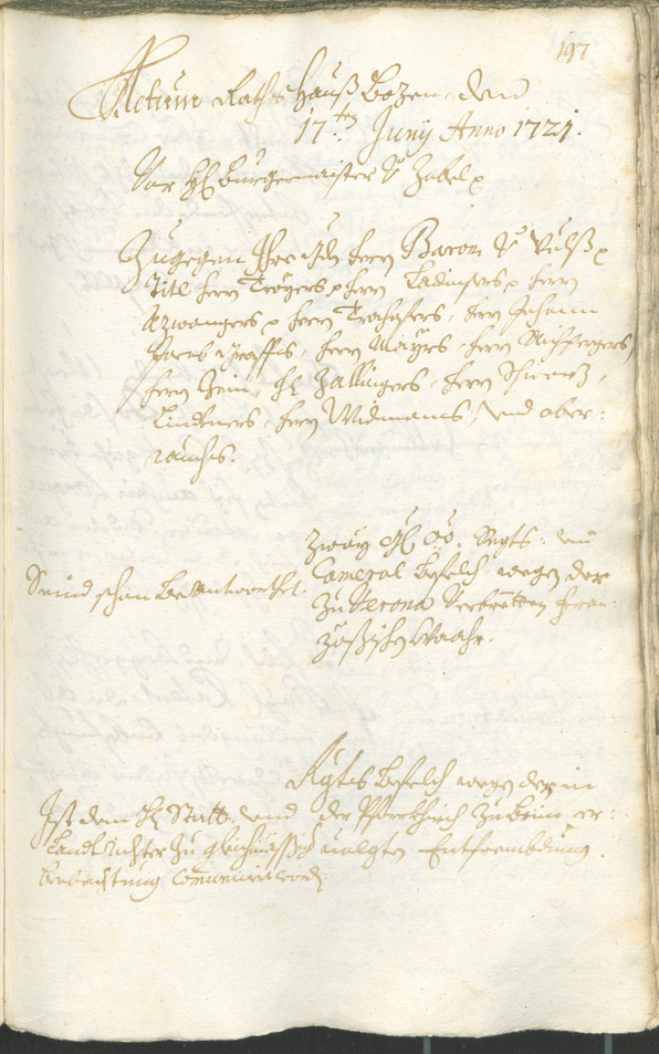 Civic Archives of Bozen-Bolzano - BOhisto Ratsprotokoll 1720/23 