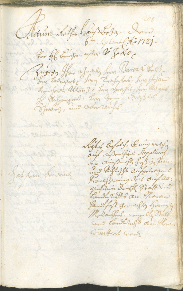 Civic Archives of Bozen-Bolzano - BOhisto Ratsprotokoll 1720/23 