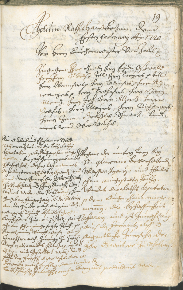 Civic Archives of Bozen-Bolzano - BOhisto Ratsprotokoll 1720/23 