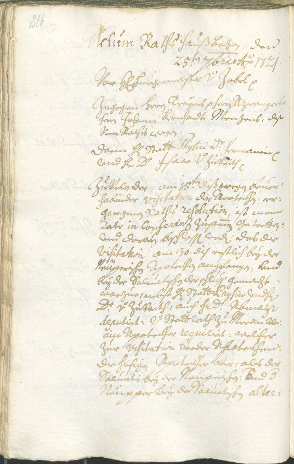 Civic Archives of Bozen-Bolzano - BOhisto Ratsprotokoll 1720/23 