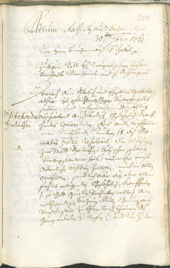 Civic Archives of Bozen-Bolzano - BOhisto Ratsprotokoll 1720/23 