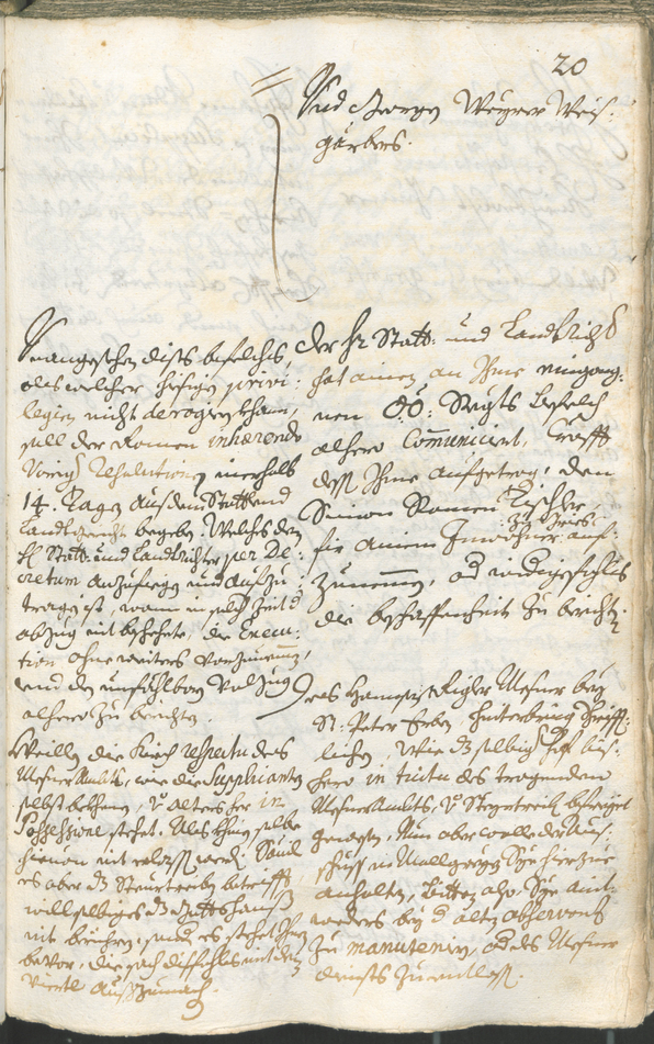 Archivio Storico della Città di Bolzano - BOhisto protocollo consiliare 1720/23 