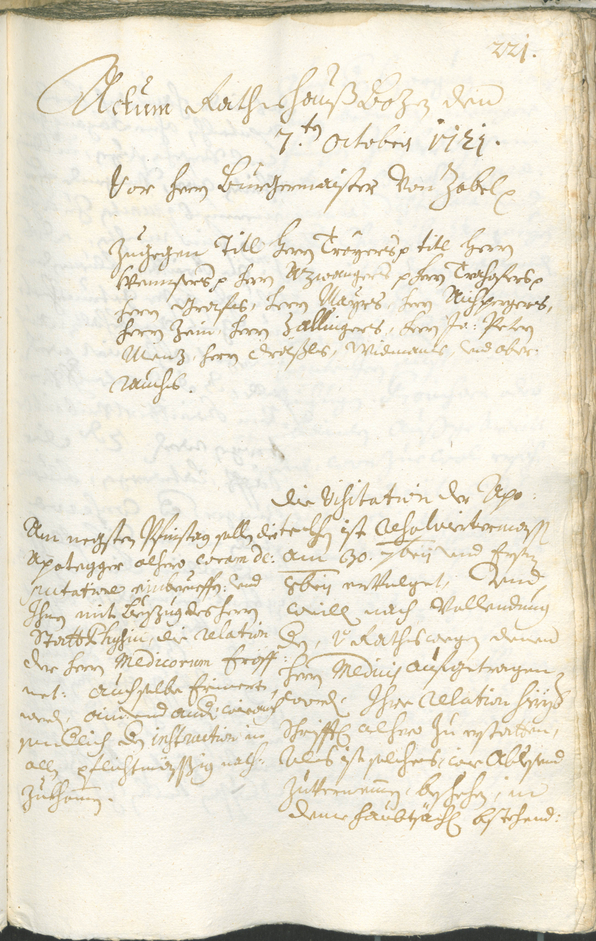 Civic Archives of Bozen-Bolzano - BOhisto Ratsprotokoll 1720/23 