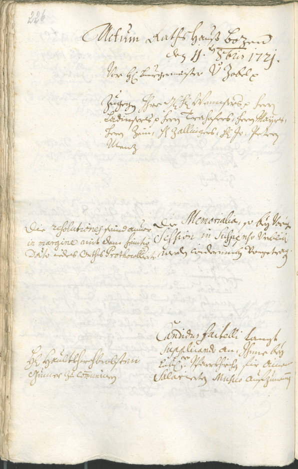 Civic Archives of Bozen-Bolzano - BOhisto Ratsprotokoll 1720/23 