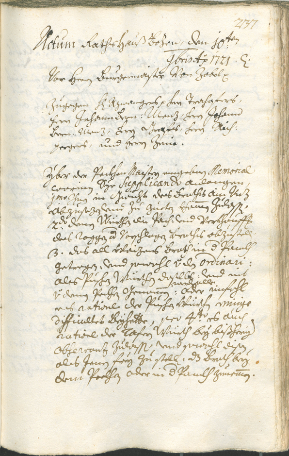 Civic Archives of Bozen-Bolzano - BOhisto Ratsprotokoll 1720/23 