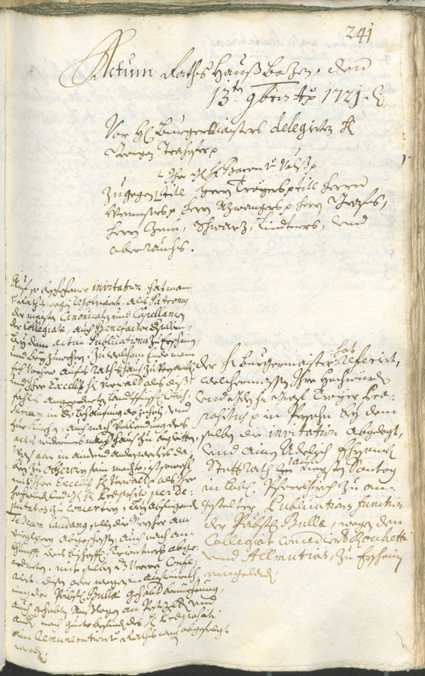 Civic Archives of Bozen-Bolzano - BOhisto Ratsprotokoll 1720/23 