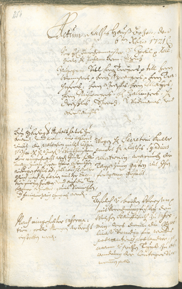 Archivio Storico della Città di Bolzano - BOhisto protocollo consiliare 1720/23 