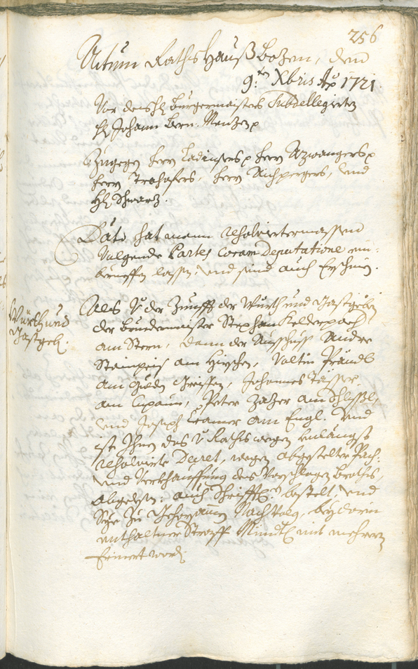 Civic Archives of Bozen-Bolzano - BOhisto Ratsprotokoll 1720/23 