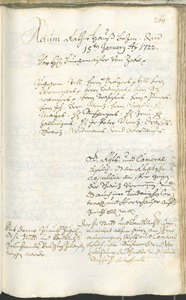 Archivio Storico della Città di Bolzano - BOhisto protocollo consiliare 1720/23 