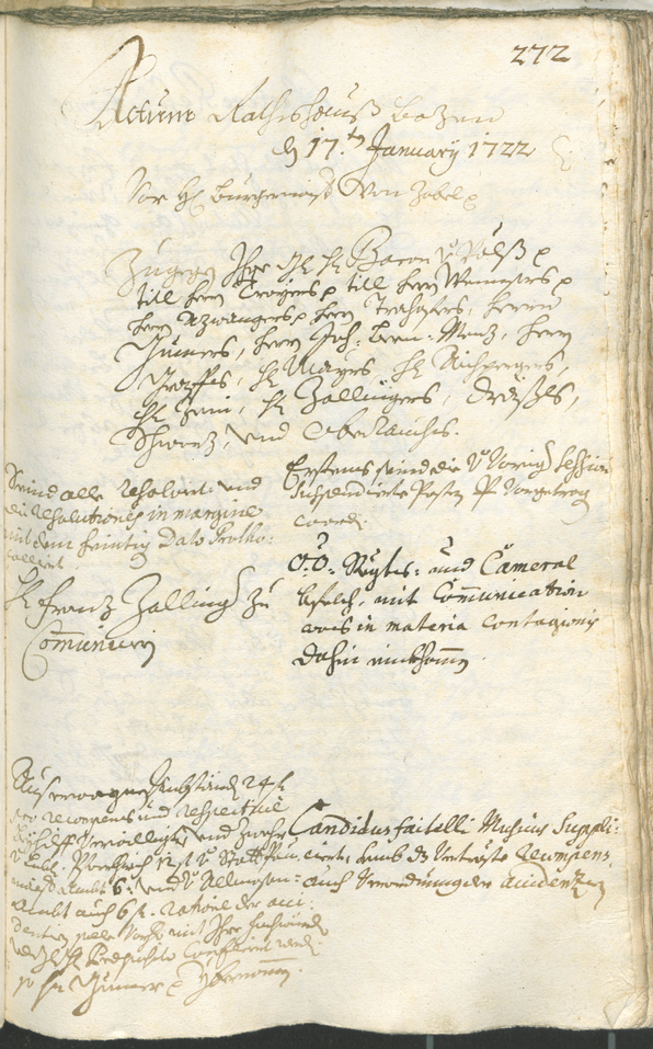 Archivio Storico della Città di Bolzano - BOhisto protocollo consiliare 1720/23 