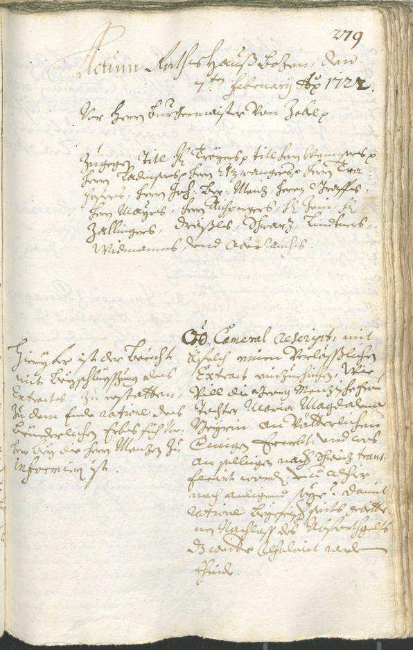 Archivio Storico della Città di Bolzano - BOhisto protocollo consiliare 1720/23 