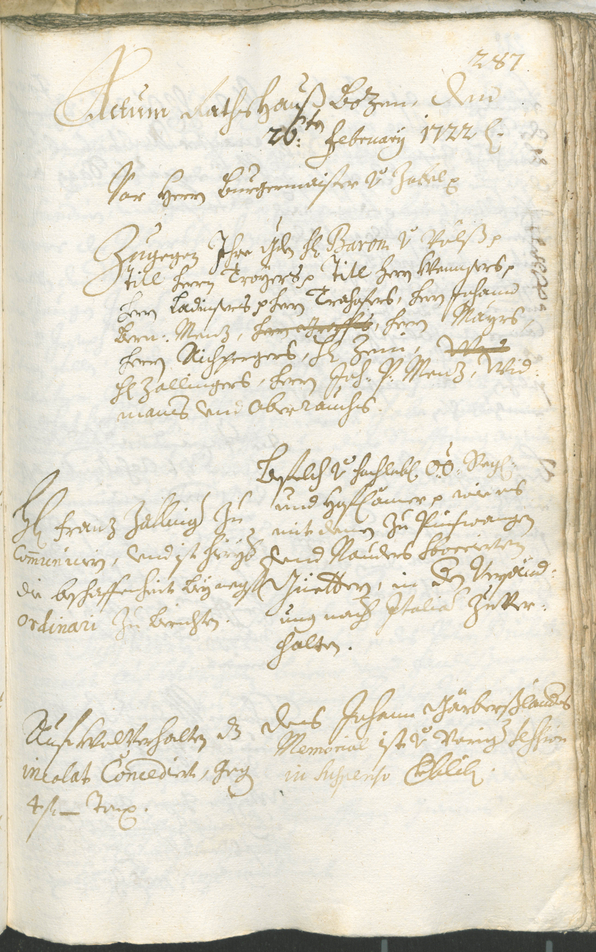 Civic Archives of Bozen-Bolzano - BOhisto Ratsprotokoll 1720/23 