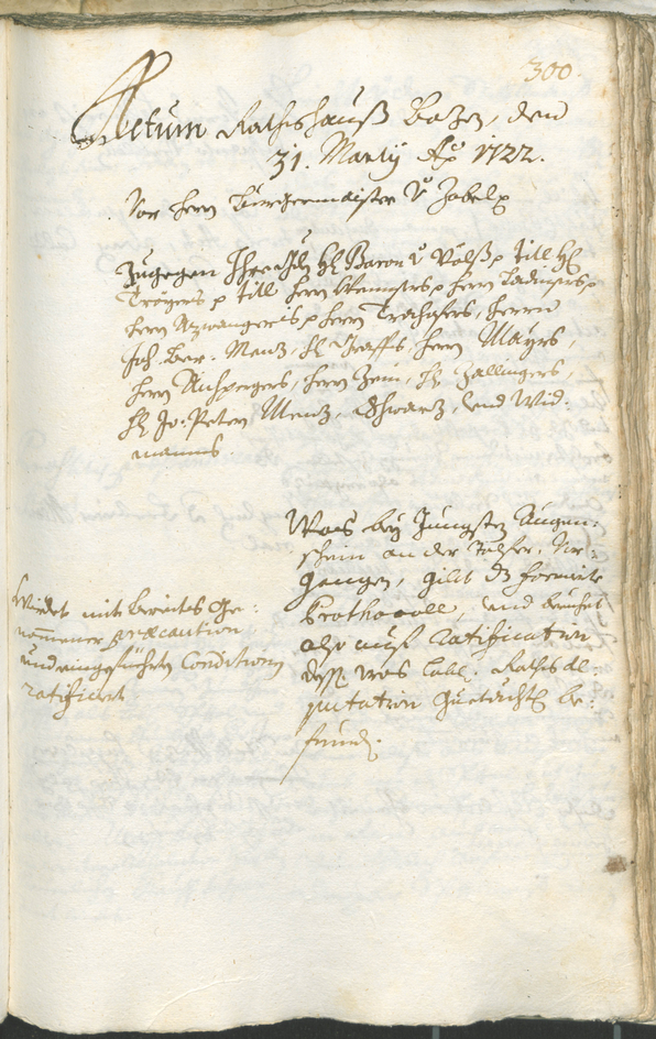 Civic Archives of Bozen-Bolzano - BOhisto Ratsprotokoll 1720/23 