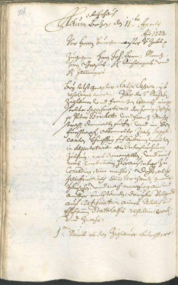 Archivio Storico della Città di Bolzano - BOhisto protocollo consiliare 1720/23 