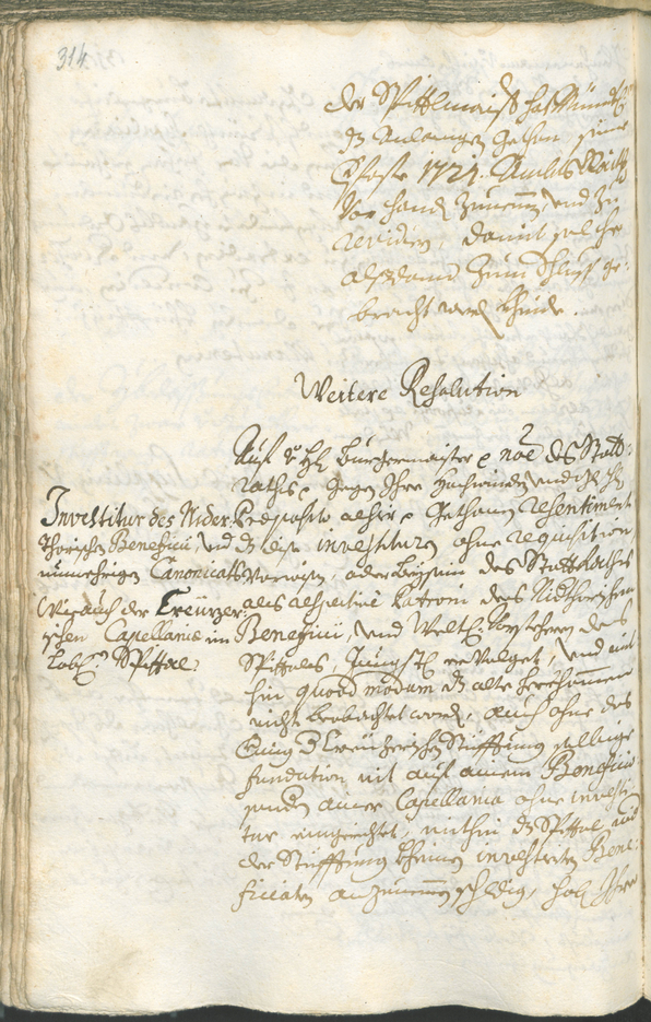 Archivio Storico della Città di Bolzano - BOhisto protocollo consiliare 1720/23 