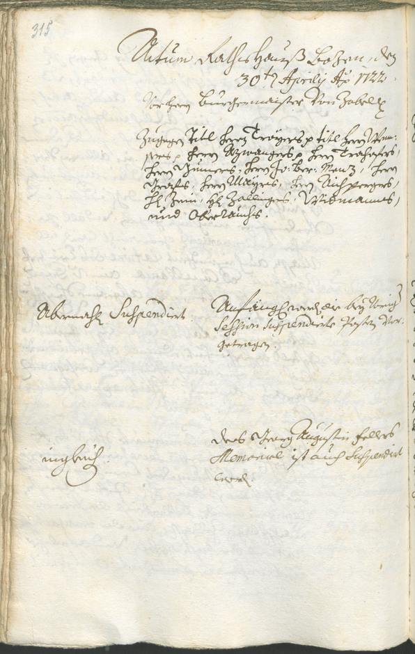 Archivio Storico della Città di Bolzano - BOhisto protocollo consiliare 1720/23 