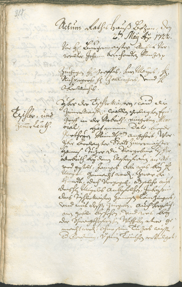 Civic Archives of Bozen-Bolzano - BOhisto Ratsprotokoll 1720/23 