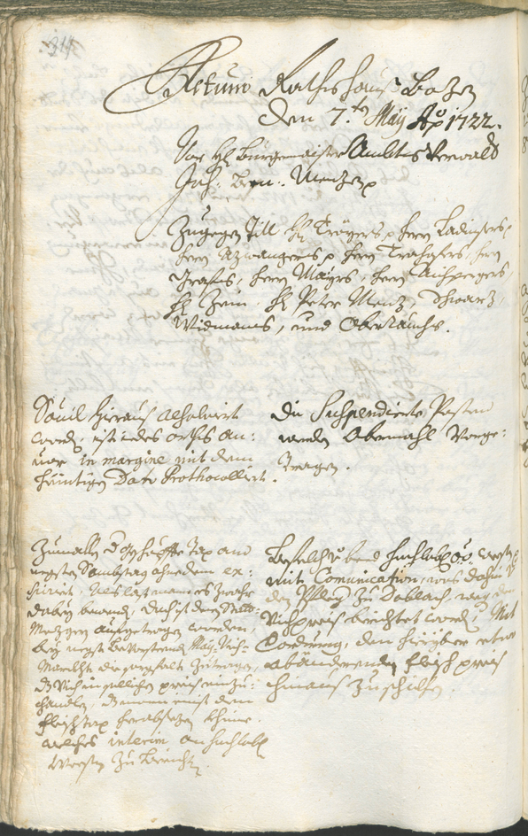 Civic Archives of Bozen-Bolzano - BOhisto Ratsprotokoll 1720/23 